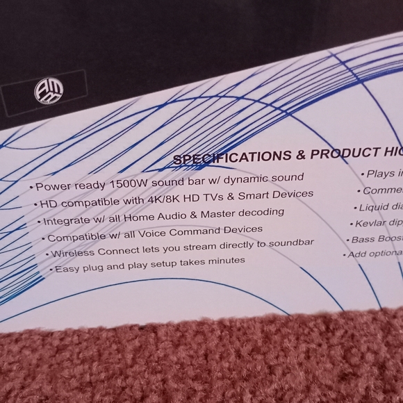 AMB Max 5.1.4 Channel Sound Bar - Picture 7 of 12